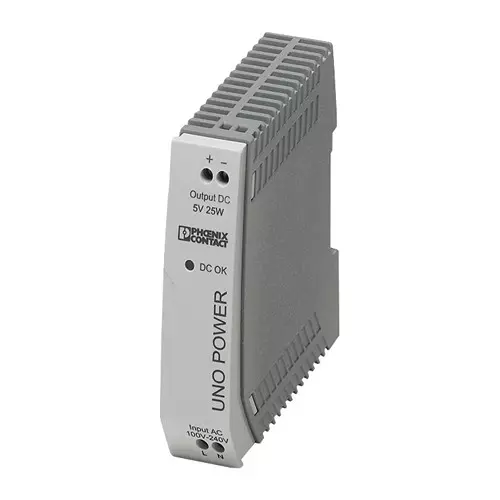 PHOENIX CONTACT AC / DC DIN Rail Mount Power Supplies POWER SUPPLY, AC-DC, 5V, 5A, 2904374
