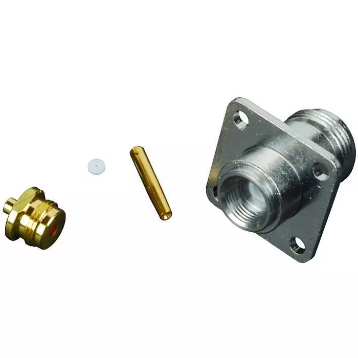 AMPHENOL RF RF/COAXIAL N PANEL JACK STR 50 OHM SOLDER, 172169
