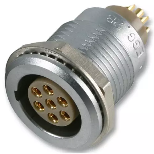 LEMO Socket, Panel, 6Way, EGG.2B.306.CLL