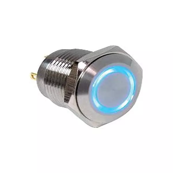 E-SWITCH Anti Vandal Sw, Spst, 2A, 48VDC, Panel, PV6FW40SS3R1