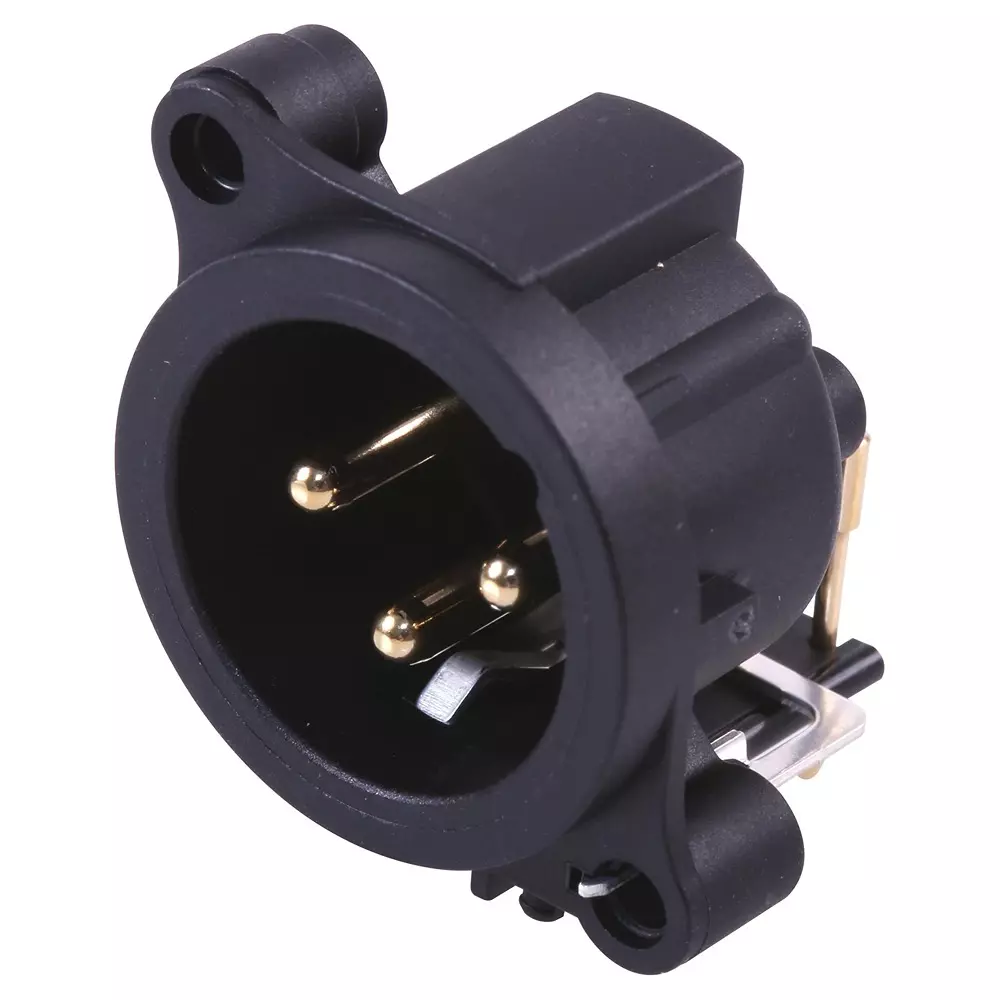 NEUTRIK Plug, Xlr, Pcb, Horizontal, 3Pole, NC3MAAH