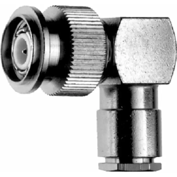Telegartner Plug Cable Mount TNC Connector 50 Ω Clamp Termination Right Angle Body, J01010A0072