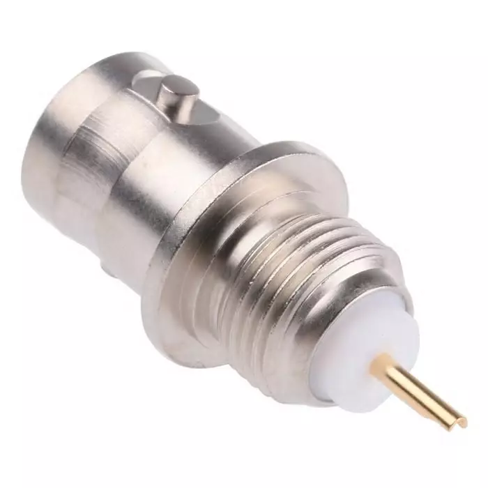 Telegartner Jack Panel Mount BNC Connector 75 Ω Solder Termination Straight Body, J01003A0619