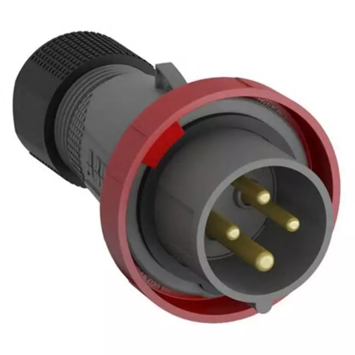 Amphenol Industrial Easy Safe IP67 Red Cable Mount 3P + E Industrial Power Plug, Rated At 32A, 415 V, 2CMA101103R1000332EP6W