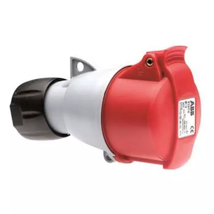 Amphenol Industrial Easy Safe IP44 Red Cable Mount 3P + N + E Industrial Power Socket, Rated At 32A, 415 V, 2CMA102051R1000432EC6