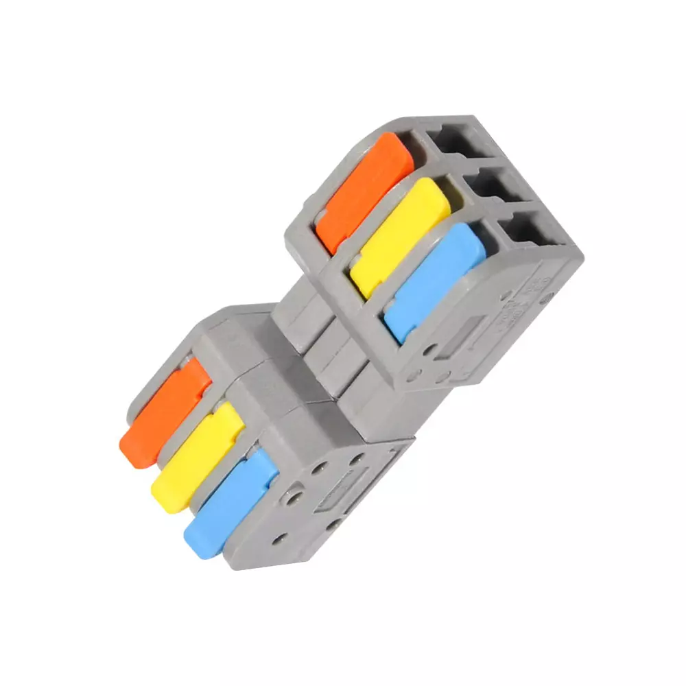 ENERTECH Parallel Type Connector 3 Way for Industrial Use, 2604D-3P