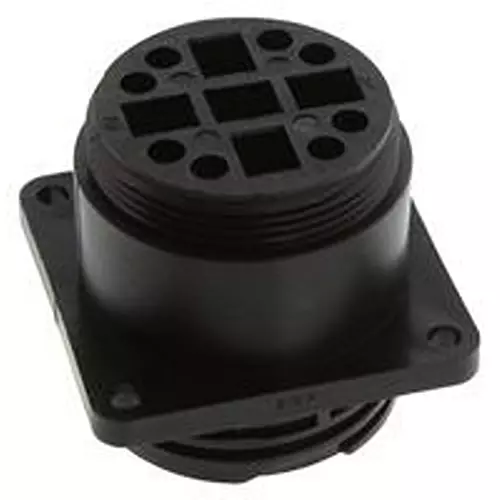 AMP - TE CONNECTIVITY Circular Connector Shell Style:Flange Mount Receptacle, 211825-1
