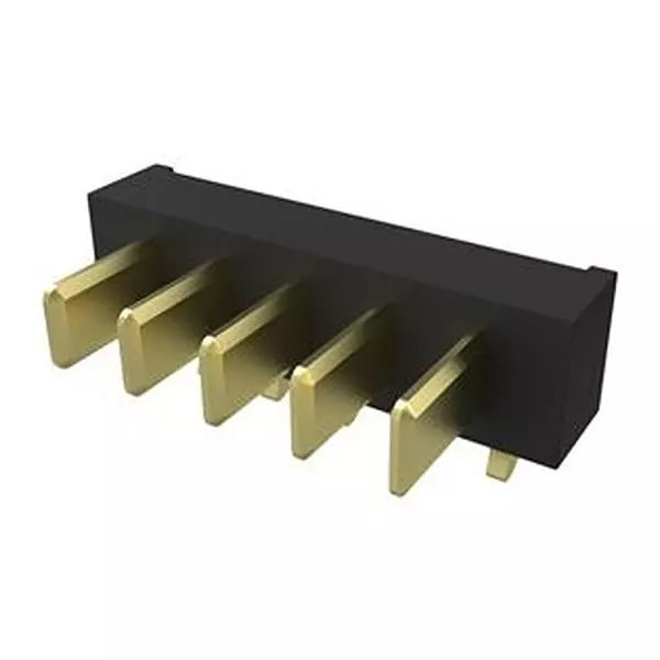 AMPHENOL COMMUNICATIONS SOLUTIONS Battery Connector, R/A Hdr, 5Pos, 2.5 mm, 10174523-050000LF