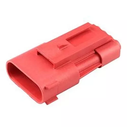 MOLEX Conn Housing, Plug, 3Pos, 3.6 mm, Red, 207778-1113