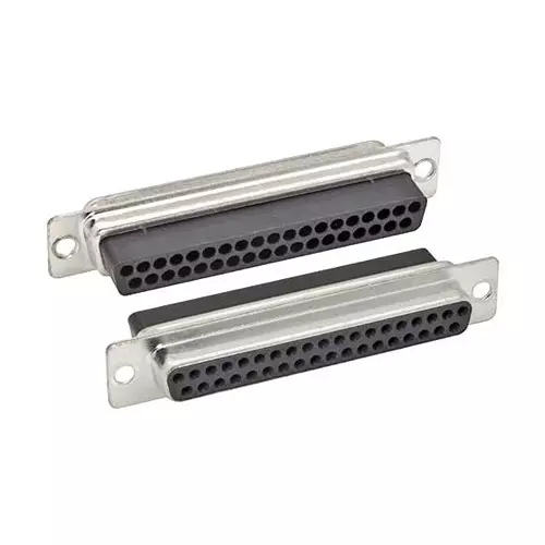 L-COM D Sub Conn, Rcpt, Dc, 37Pos, Crimp, C&P37F