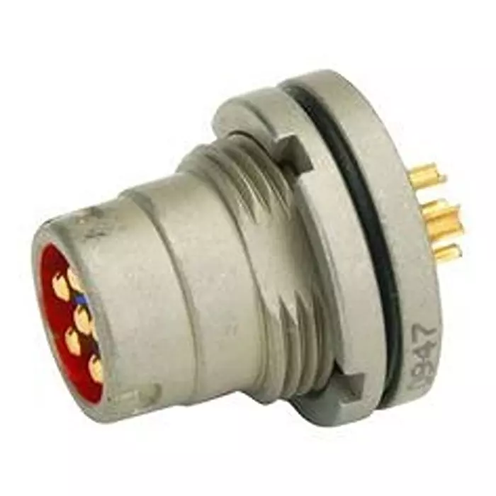 AMPHENOL PCD Mil Spec Cir Conn, Rcpt, 6Pos, Solder, 1641836