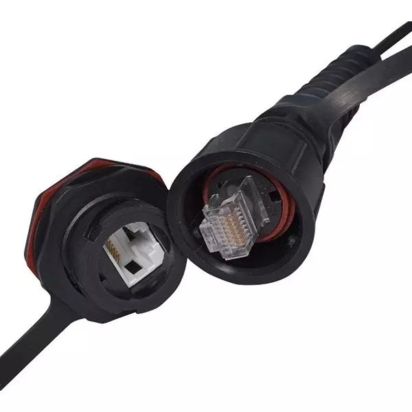 STEWART CONNECTOR Sealed Enet, Rj45, Plug, 8Pos, Cable, Ss-39400-002