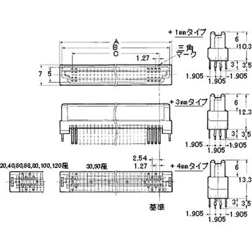 Omron Half Pitch Connector Socket Type 30 Pole, XH3B-3041-3A