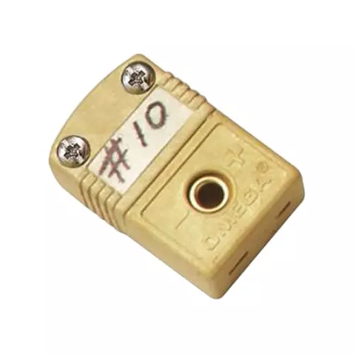 Omega HMPW Series Thermocouple Connector Miniature Yellow 2 Pins Socket Type K, HMPW-K-F