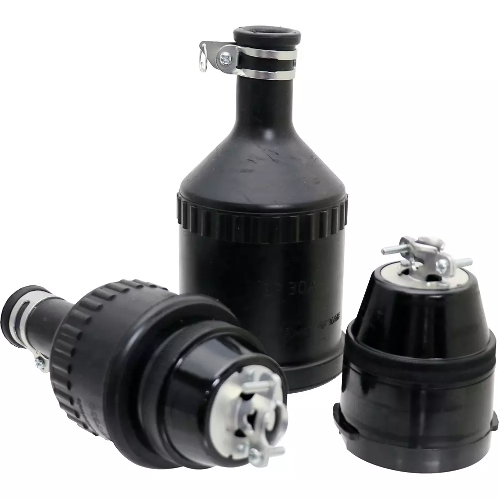 Panasonic Rubber Cord Connector Set 250 V 30 Amp Rated Current, WA3330