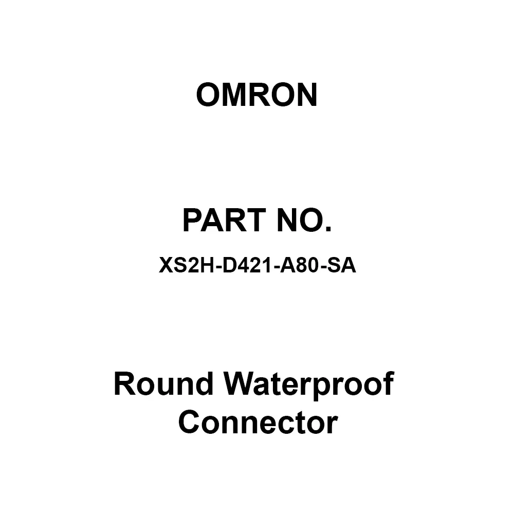 Omron Round Waterproof Connector (M12) With Cable DC 36 Rated Voltage, XS2H-D421-A80-SA