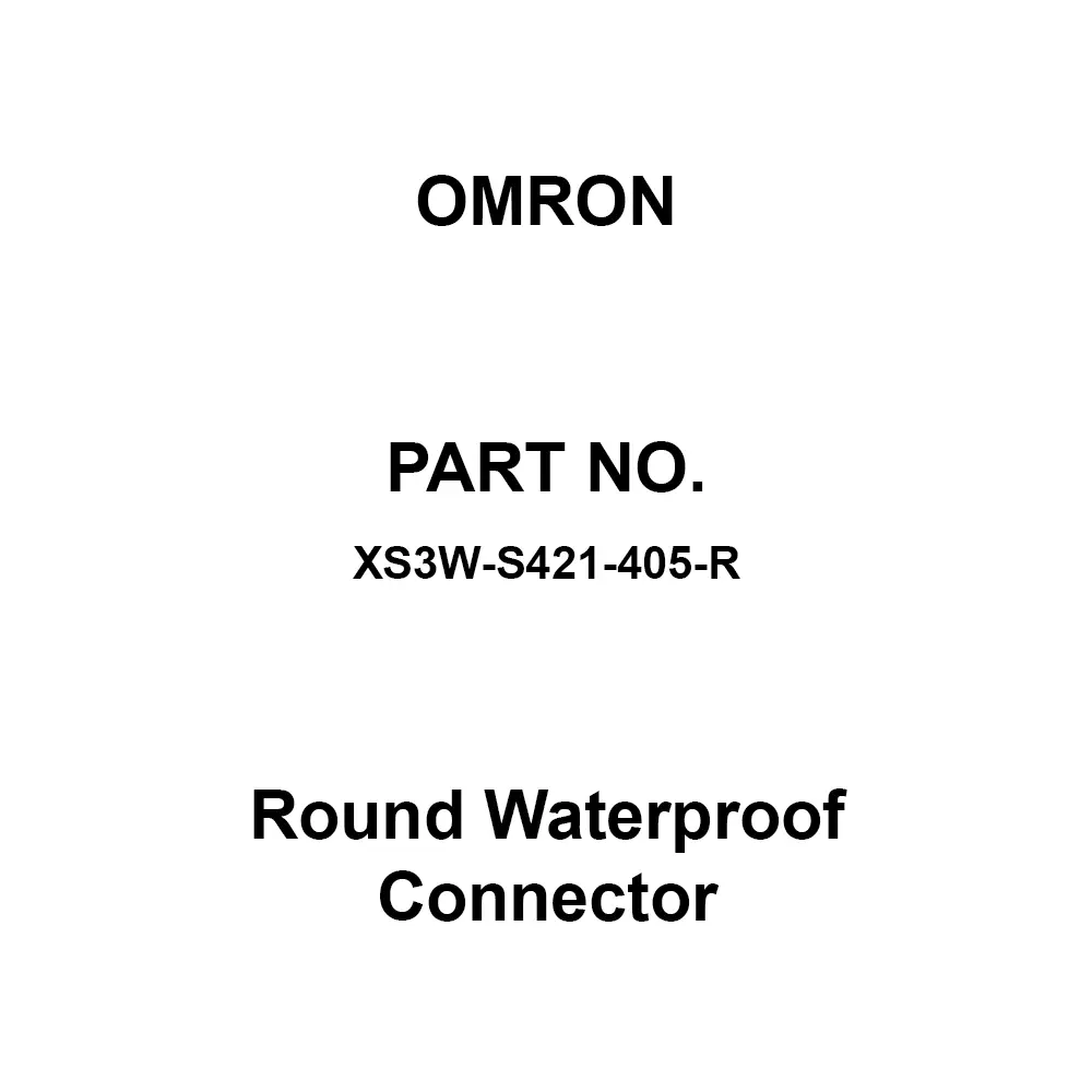 Omron Round Waterproof Connector DC 125 V Rated Voltage, XS3W-S421-405-R