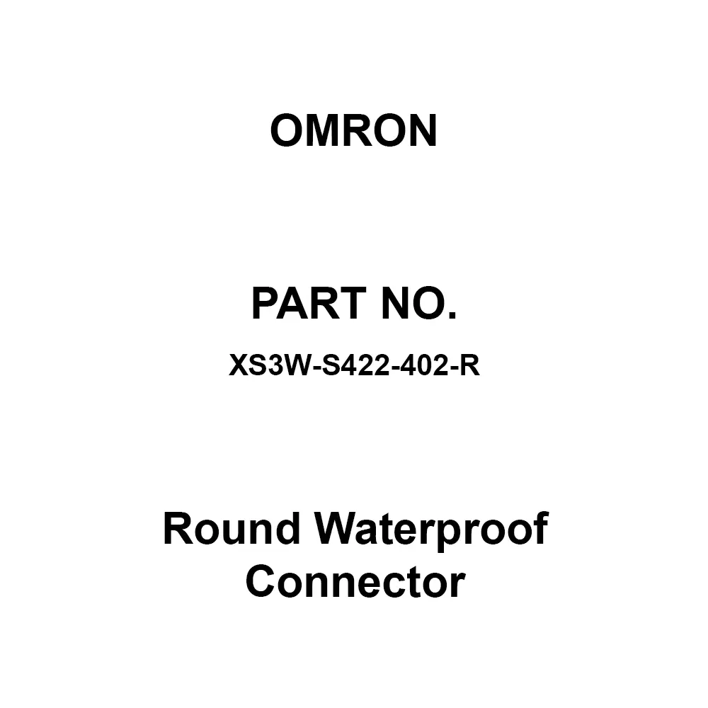 Omron Round Waterproof Connector DC 125 V Rated Voltage, XS3W-S422-402-R