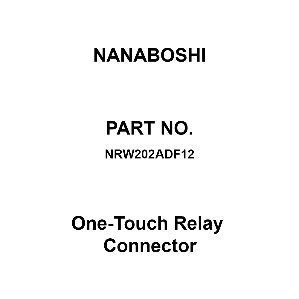 Nanaboshi One-Touch Relay Connector 20 Female (Socket), NRW202ADF12