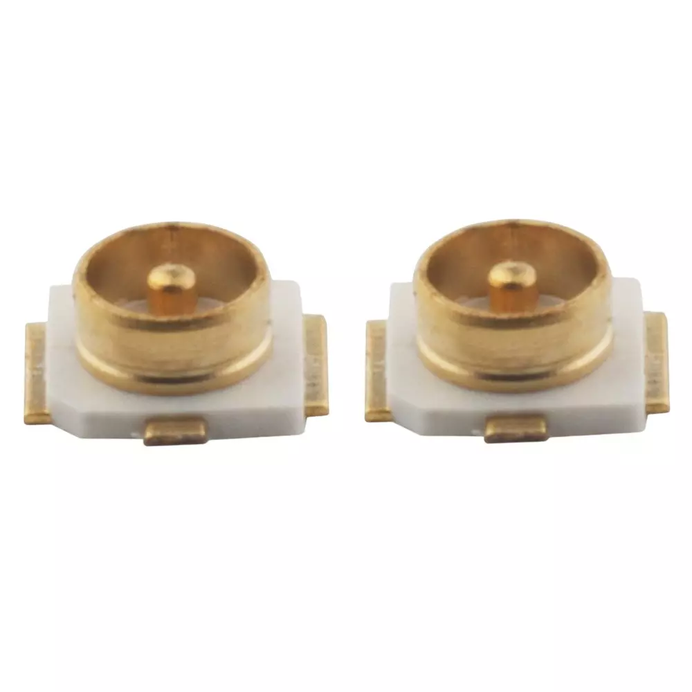 NBR UFL Male Coaxial Connector for PCB Mount IPEX SMD SMT Solder, RC016 (Pack of 2 Pcs)