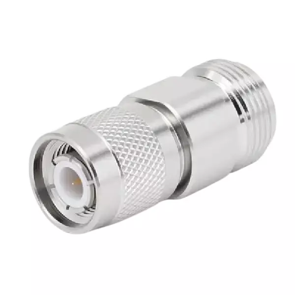 NBR N-Female to TNC Male Straight Adapter Jointer Connector 50 Ω Impedance Silver, TA089
