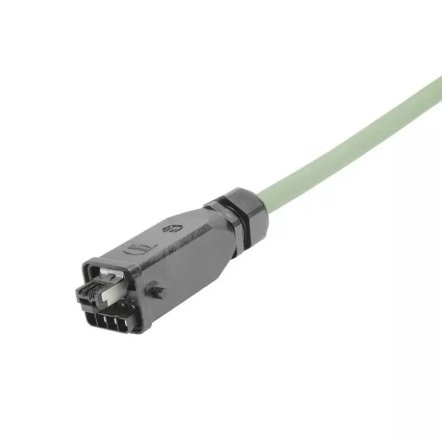 Harting Han Ethernet Connectors 3 A Size RJ45 Hybrid Cat5 Plug 8 Positions IDC, 09451251300