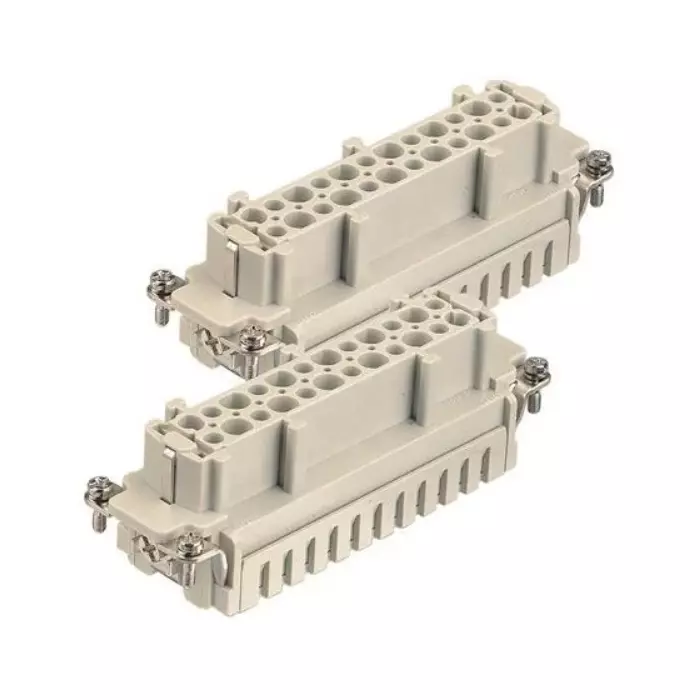 Harting Han Es Cage Clamp Terminals Female Insert 24 Pin 25–48 Contact 16 A 500 V, 09330242726