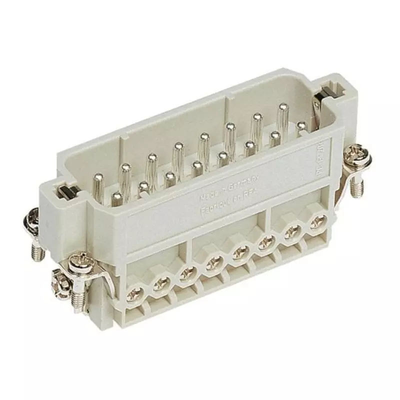 Harting Han A Screw Terminal Male Insert 16 Pin 16 A 250 V, 09200162612
