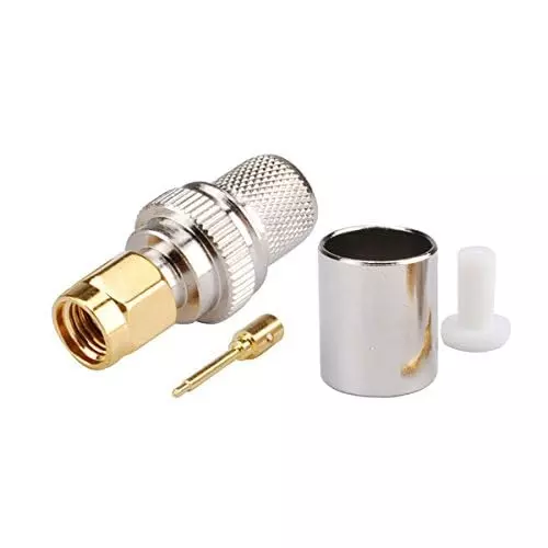GENERIC SMA Male RF Coaxial Connector with Ferrule & Pin 50 Ω Impedance