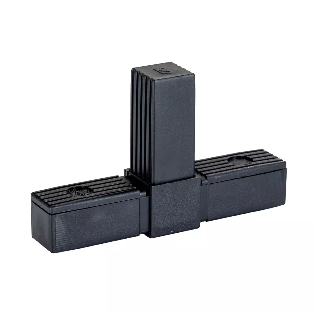 RS PRO TEE Square Tube Connector 3-Way Connector Steel Versatile Bracket & Joint 25 mm, 2741122