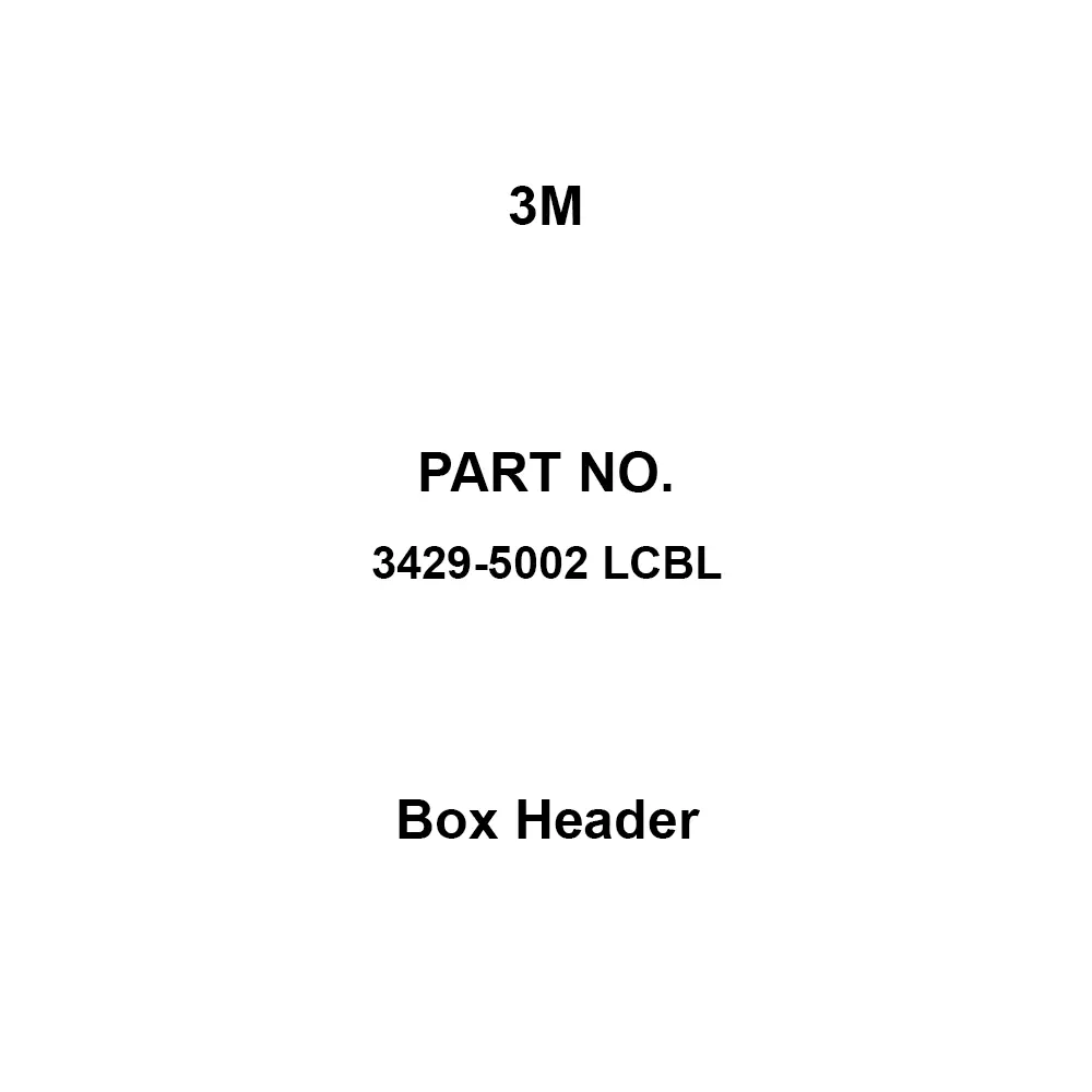 3M Box Header AC 250/DC300 V Rated Voltage, 3429-5002 LCBL