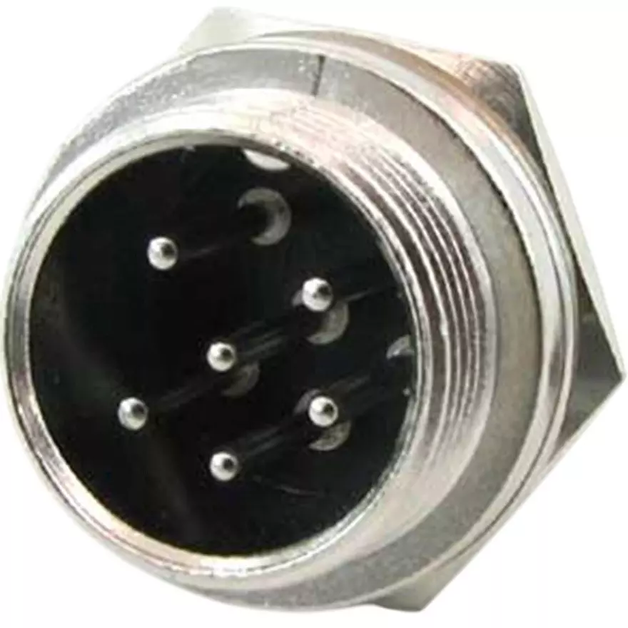 Kyoritsu Electronics Microphone Connector Solder Terminal, WTN-11-204/6P (MIC-6R)