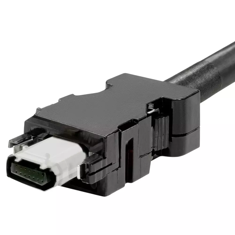 Delta Connector Encoder Type Black Color Metal & Plastic Body for Servo Motors, ACS3-CAEN0000