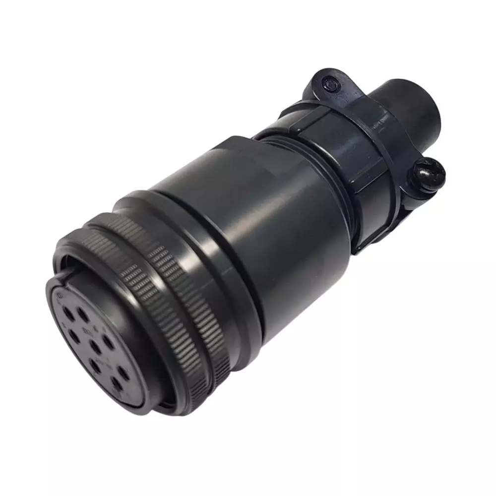 Mitsubishi Electric Power Connector Set Straight Type Black Color for HC-SFS52, 102, 152; HC-RFS103, 153, 203 Motors, MR-PWCNS1
