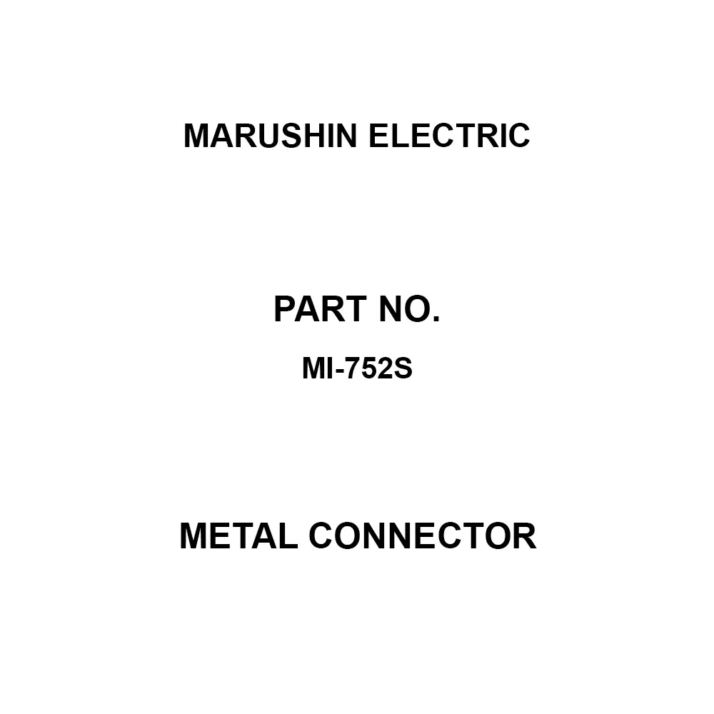 MARUSHIN ELECTRIC Metal Connector 7 Pole Straight Female, MI-752S (Pack of 10)
