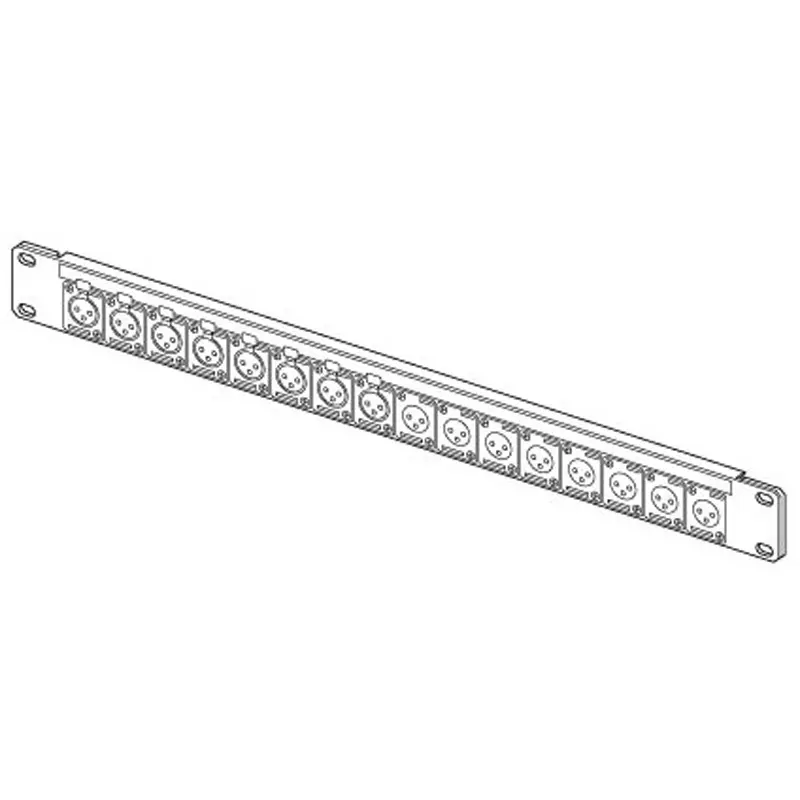 Canare Electric Audio XLR Connector Board 1U-AS1 Panel XLR3-31-F77x16 Connector, 161U-X1F