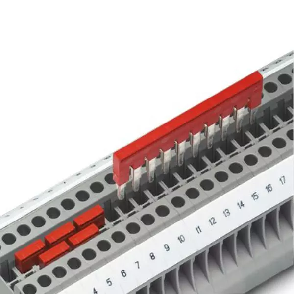 Phoenix Contact FBS 2-16 Plug-In Bridge in Red Color and Copper Material, 3005963