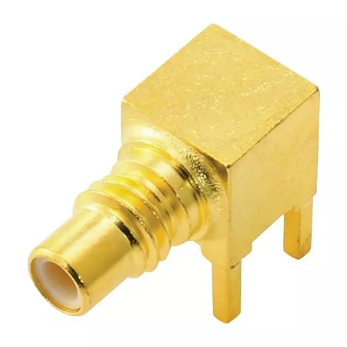 MULTICOMP PRO RF Connectors RF COAXIAL, SMC, RIGHT ANGLE JACK, 50OHM, MP-26-10-TGG