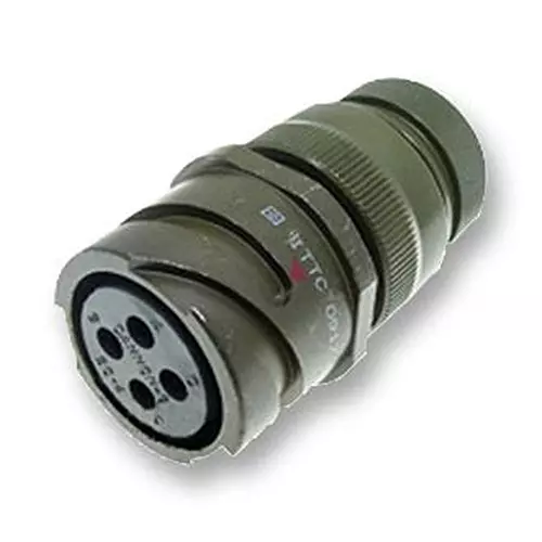 ITT CANNON Circular MIL Spec Equivalent Connectors CIRCULAR, SIZE 24, 24WAYS, SKT, CA3101E24A28SBF80F97