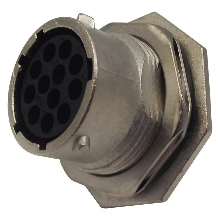 SOURIAU-SUNBANK / EATON SOCKET HOUSING, JAM NUT, 12WAY, UT071412SH6