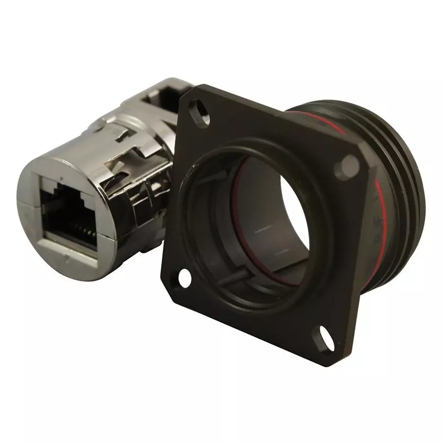 AMPHENOL SOCAPEX Modular Adapters IN-LINE ADAPTER, RJ45 8P JACK-JACK, RJFTV21RAG