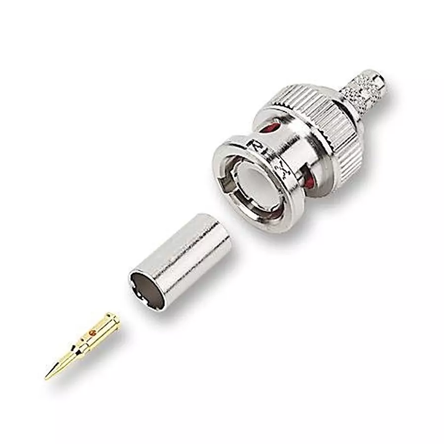 AMPHENOL RF RF Connectors RF COAXIAL, BNC, STRAIGHT PLUG, 50OHM, B1121A1-ND3G-1A-50