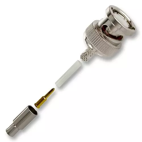 AMPHENOL RF RF Connectors RF/COAXIAL, BNC PLUG, STRAIGHT, 75 OHM, CRIMP, 31-71000-RFX
