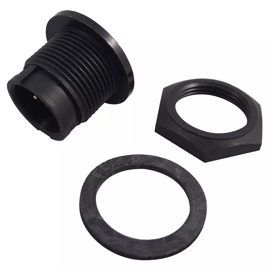 SWITCHCRAFT/CONXALL Circular Connector Plug, Size 20, 2 Position, Panel, 7282-2PG-300