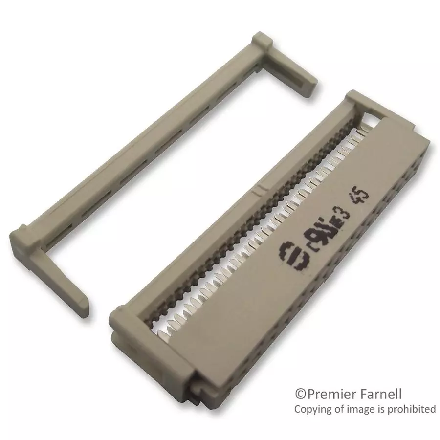 Harting IDC Connectors SOCKET, IDC, WITH S/RELIEF, 34WAY, 09 18 534 7813