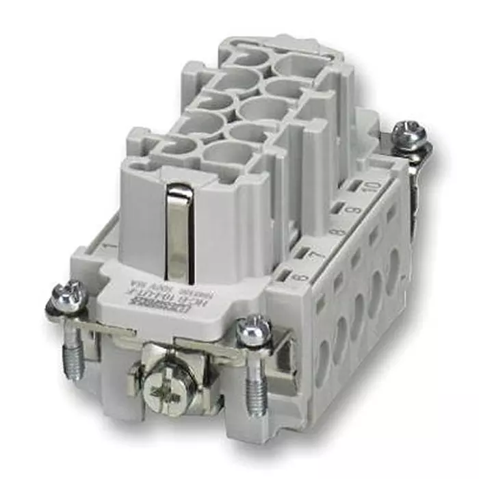 Phoenix Contact Rectangular Power Connector Inserts / Modules RECTANGULAR FEMALE INSERT, 10POS, SCREW, 1648186