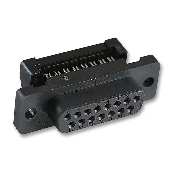 AMP - TE CONNECTIVITY SOCKET, IDC, D, PLASTIC, 15WAY, 1658614-3