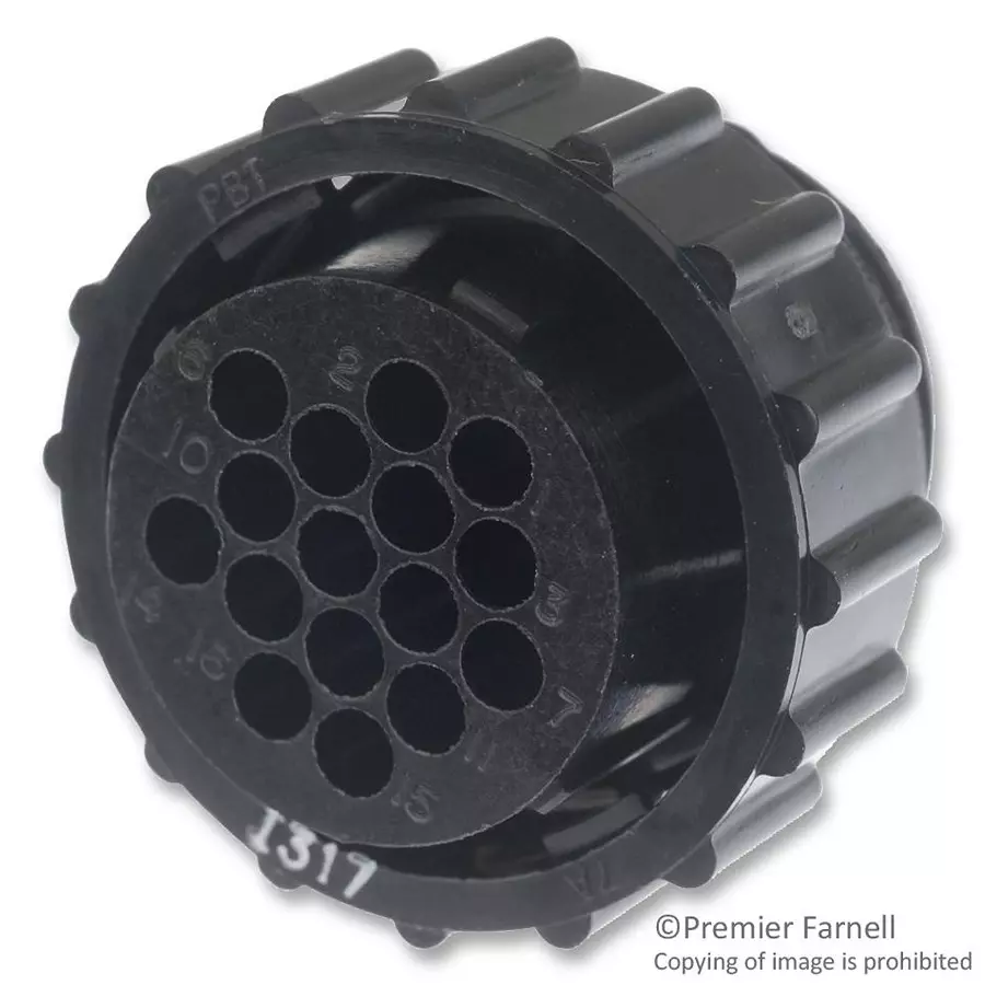AMP - TE CONNECTIVITY CIRCULAR CONNECTOR HOUSING, PLUG, 16 POSITION, CABLE, 213849-1