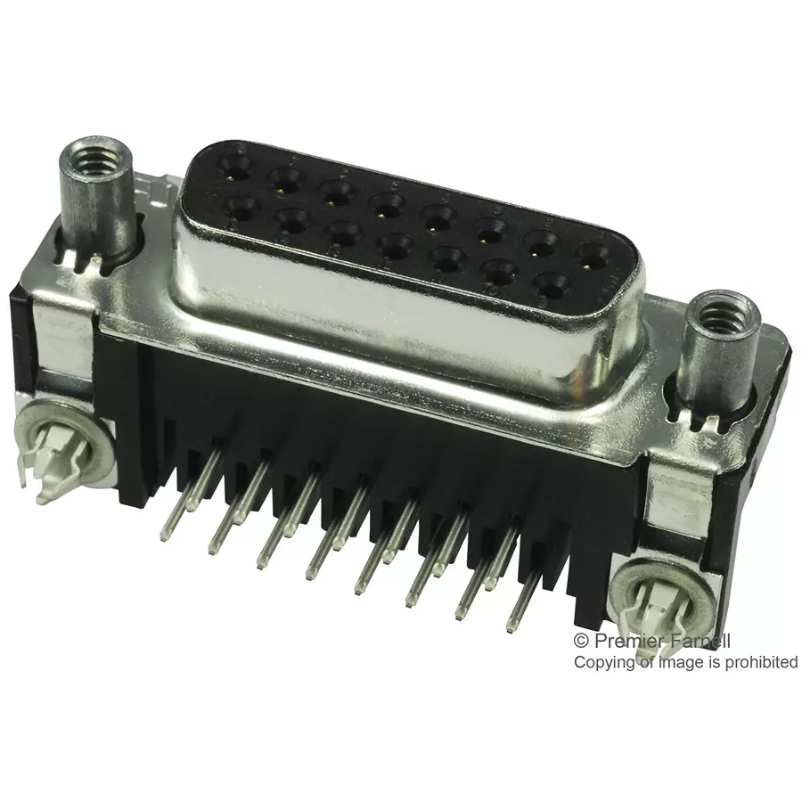 AMP - TE CONNECTIVITY D-SUB CONNECTOR, RECEPTACLE, 15POS, 5747845-6