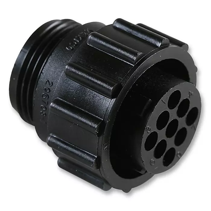 AMP - TE CONNECTIVITY CIRCULAR CONNECTOR, PLUG, 13-9, FREE, 206708-1